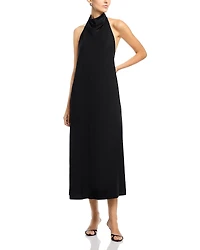 Area Stars Halter Midi Jersey Dress