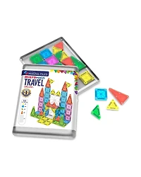 Magna-Tiles microMAGS Travel Set Deluxe Magnetic Construction Set, 55 Piece - Ages 3+
