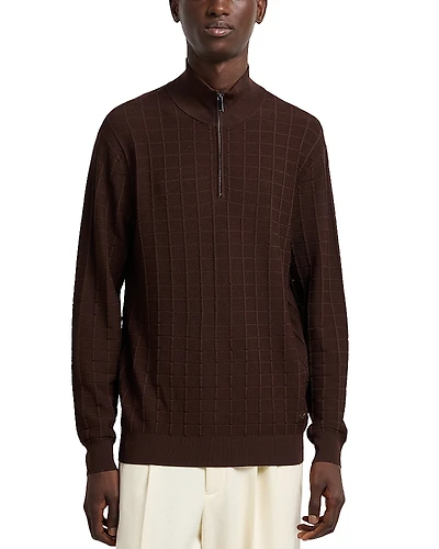Emporio Armani Knit Quarter Zip Sweater