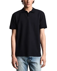 Emporio Armani Jacquard Textured Cotton Polo Shirt