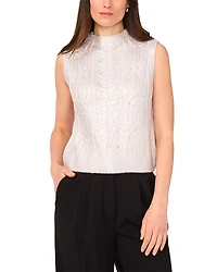 Vince Camuto Mixed Cable Funnel Neck Sweater