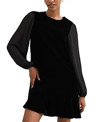 Phase Eight Velvet Swing Dress