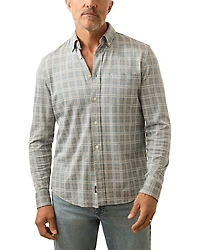 Faherty Coastline Knit Plaid Button Down Shirt
