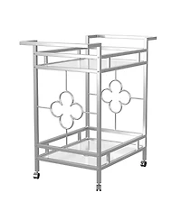 Furniture of America Wyve Steel Frame 2-Shelf Serving Cart