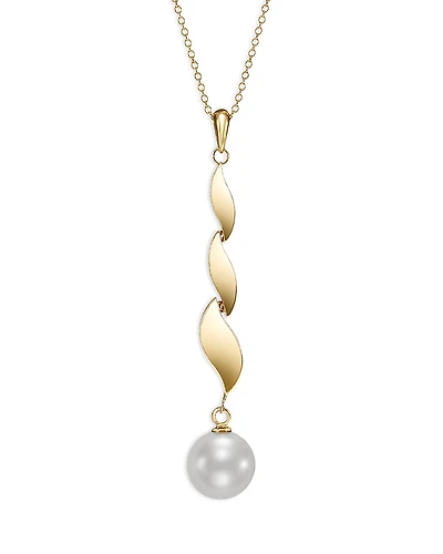 Bloomingdale's Fine Collection Cultured Freshwater Pearl Link Pendant Necklace