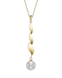 Bloomingdale's Fine Collection Cultured Freshwater Pearl Link Pendant Necklace