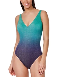 Profile by Gottex Dream V Neck One Piece Swimsuit
