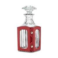 Baccarat Octogone Decanter Leather Case, Red