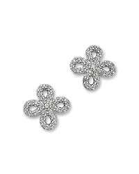 Bloomingdale's Fine Collection Diamond Micro-Pave Flower Stud Earrings