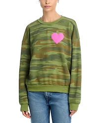 Aviator Nation Heart Crewneck Sweatshirt