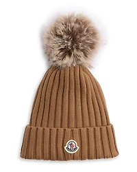 Moncler Rib Knit Logo Hat