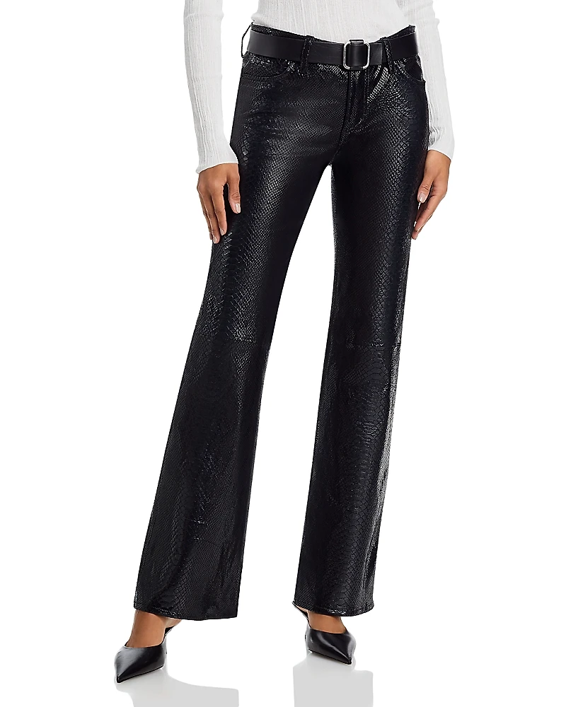 Frame The Leather Rodeo Mid Rise Jeans