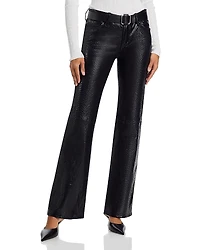 Frame The Leather Rodeo Mid Rise Jeans