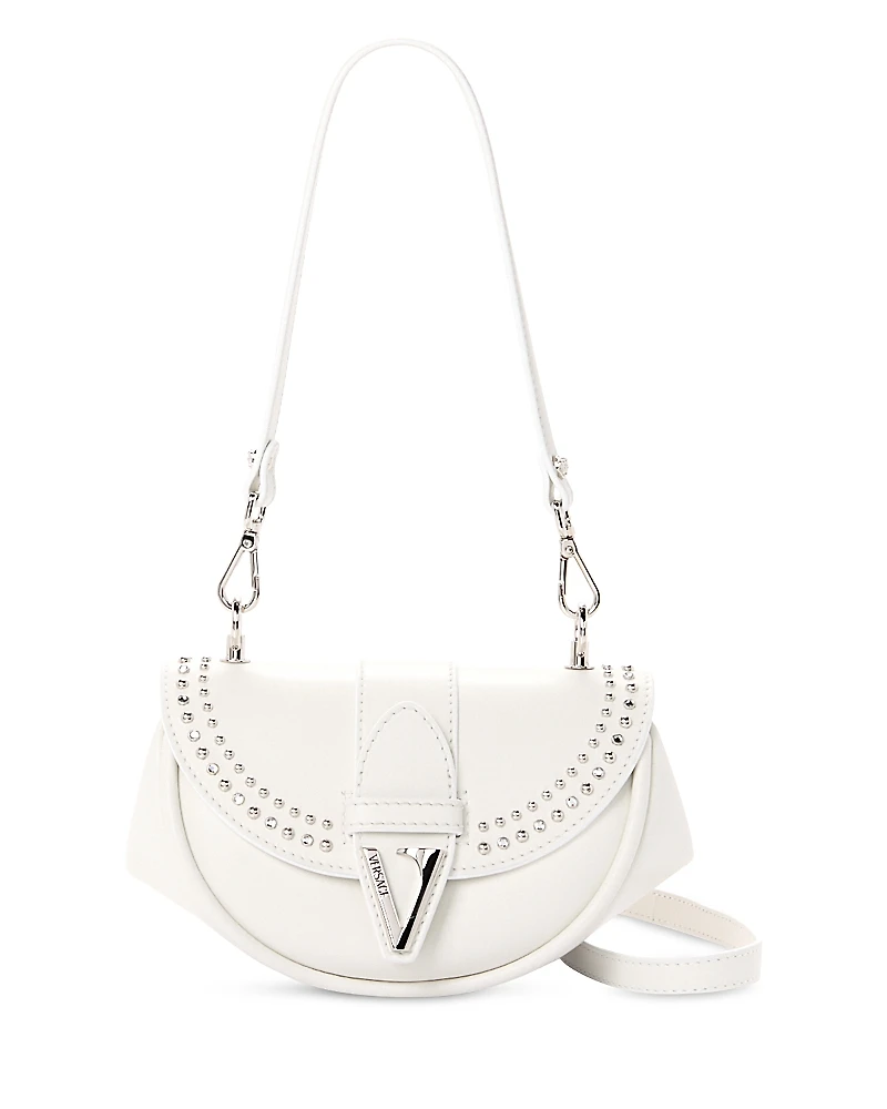 Versace Virtus Small Leather Shoulder Bag