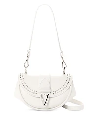 Versace Virtus Small Leather Shoulder Bag