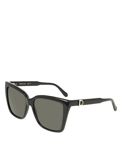 Ferragamo Solid Square Sunglasses