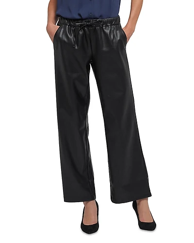 Nydj Faux Leather Wide Leg Pants