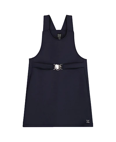 Deux par Girls' Milano Jumper Dress with Buckle Detail - Big Kid