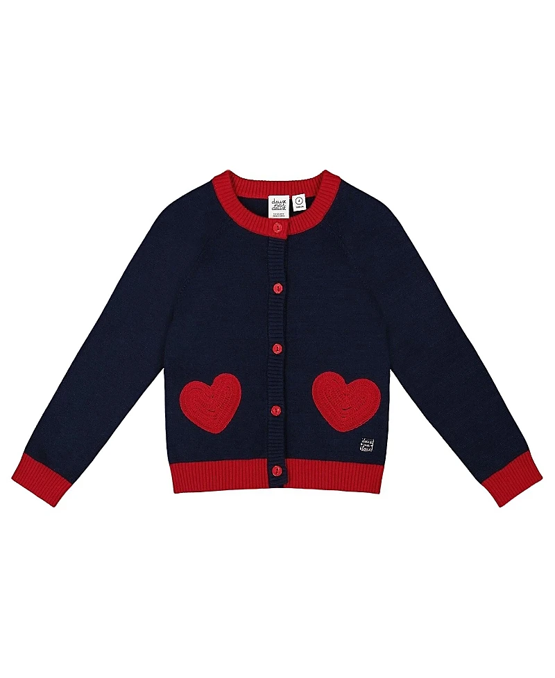 Deux par Girls' Knitted Cardigan - Little Kid