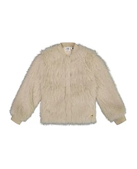 Deux par Girls' Short Faux Fur Coat