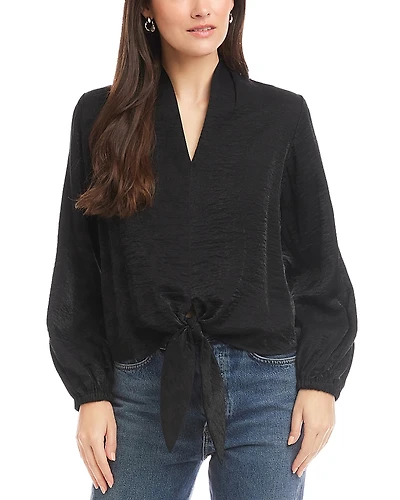 Fifteen Twenty Scarlet Tie Hem Top