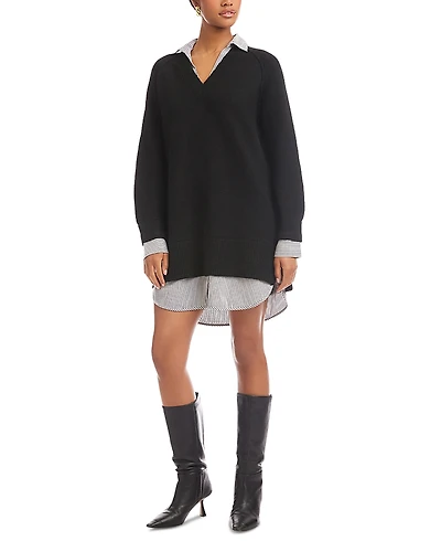 Fifteen Twenty Carrie Mixed Media Dress