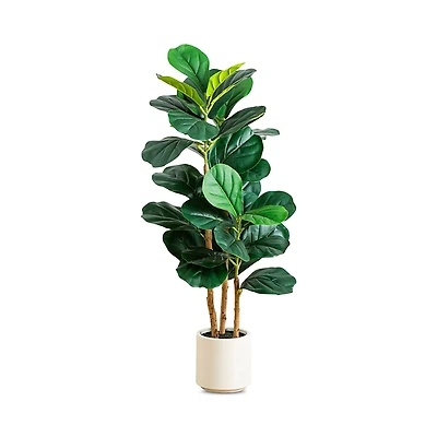 Nearly Natural 3' Artificial Fiddle Leaf Tree