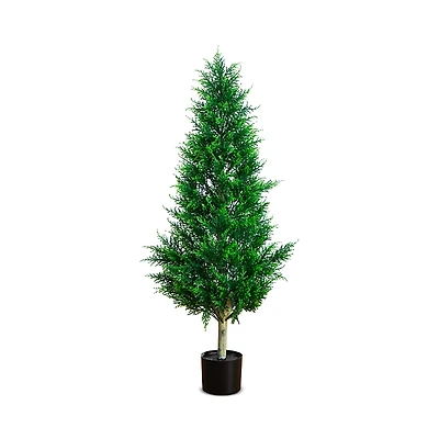 Nearly Natural 4' Uv Resistant Artificial Cypress Tower Tree (Indoor/Outdoor)
