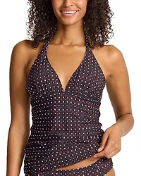 Tommy Bahama Sunset Blooms Reversible Halter Tankini Top