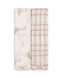 Crane Baby Swaddle Set