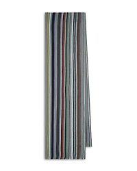 Paul Smith Ivan Striped Merino Wool Scarf