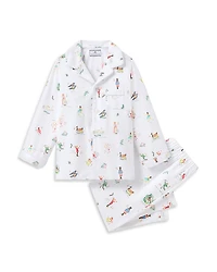 Petite Plume Unisex 12 Days of Christmas Twill Pajama Set - Baby, Little Kid, Big Kid