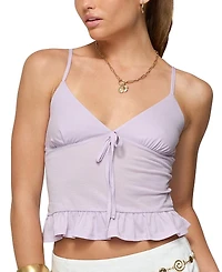 Edikted Martie Peplum Tank Top