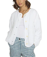 Central Park West Women's Quilted Tencel Jacket