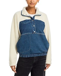 rag & bone Miramar Fleece Denim Coat