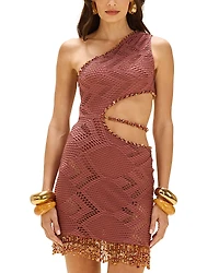 PatBO Mesh Mini Dress