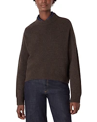 Whistles Wool Curved Hem Sweater