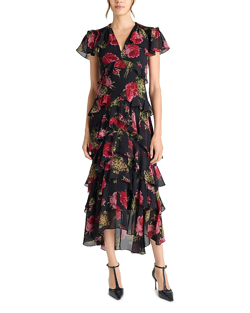 Cinq a Sept Baroque Roses Tatum Dress