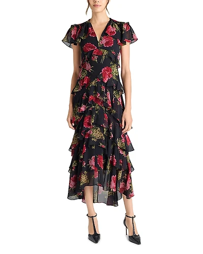 Cinq a Sept Baroque Roses Tatum Dress