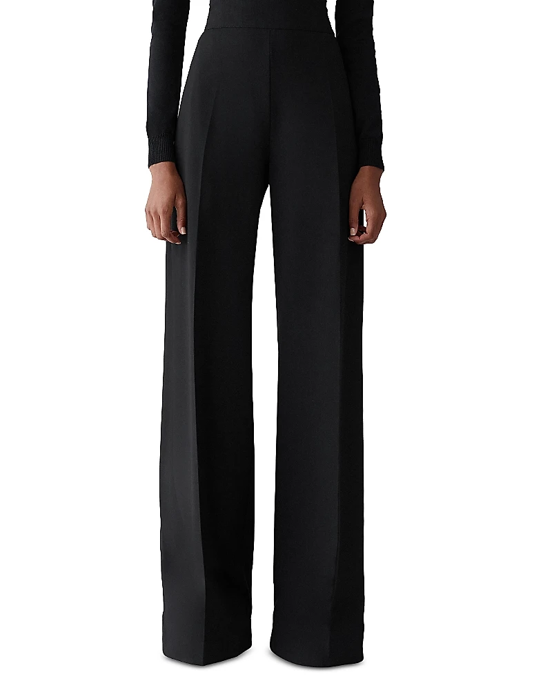 Carolina Herrera Diane Wool Blend Wide Leg Pants