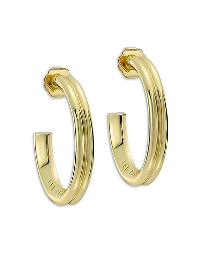 Ted Baker Hidden Heart Large Hoop Earrings