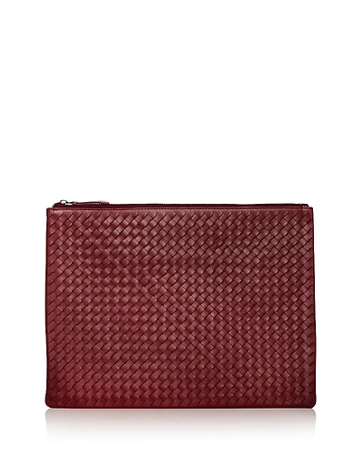 Dragon Diffusion Interlaced Leather Pochette