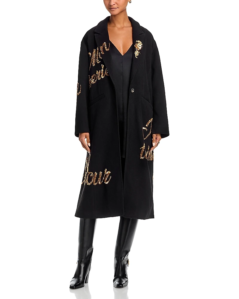 Cinq a Sept Sequined Coat