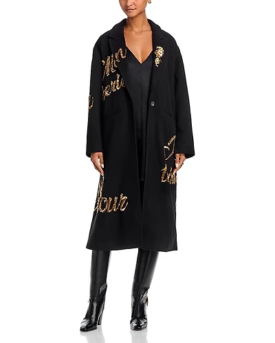 Cinq a Sept Sequined Coat