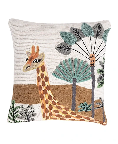 Gauri Kohli Giraffe Pillow Cover, 20 x 20