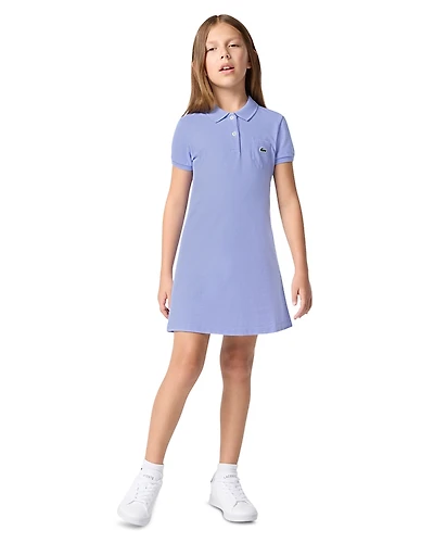 Lacoste Girls' Pique Dress - Big Kid
