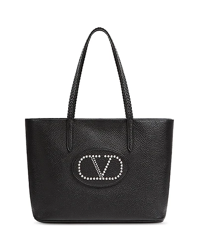 Valentino Garavani Avec Toi Rivet VLogo Tote Bag