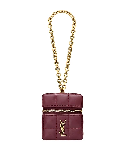 Saint Laurent Cassandre Matelasse Carre Mini Cube On Chain