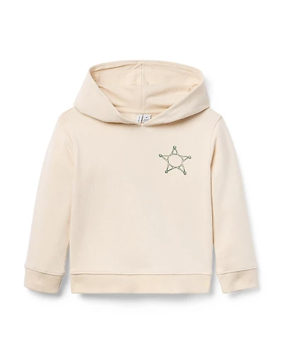 Janie and Jack Boys' Cowboy Hooded Sweatshirt - Little Kid, Big Kid