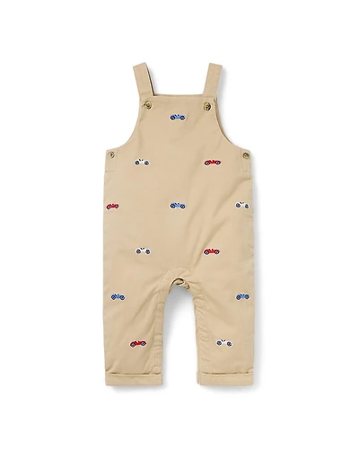 Janie and Jack Boys' Baby Striped Race Car Romper